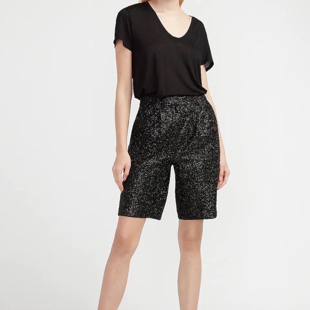 Express tinsel shorts